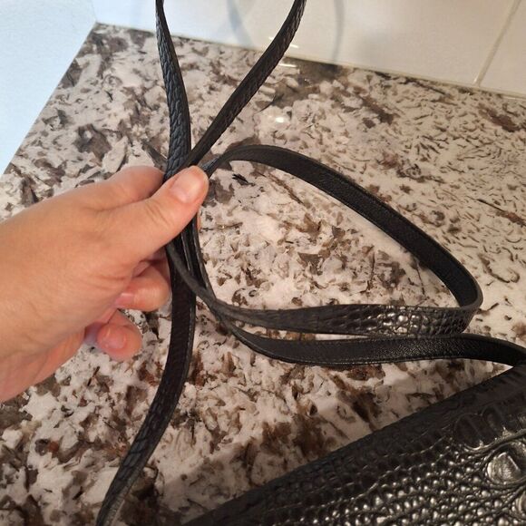 Brighton Black Leather Wallet Crossbody - Picture 14 of 16